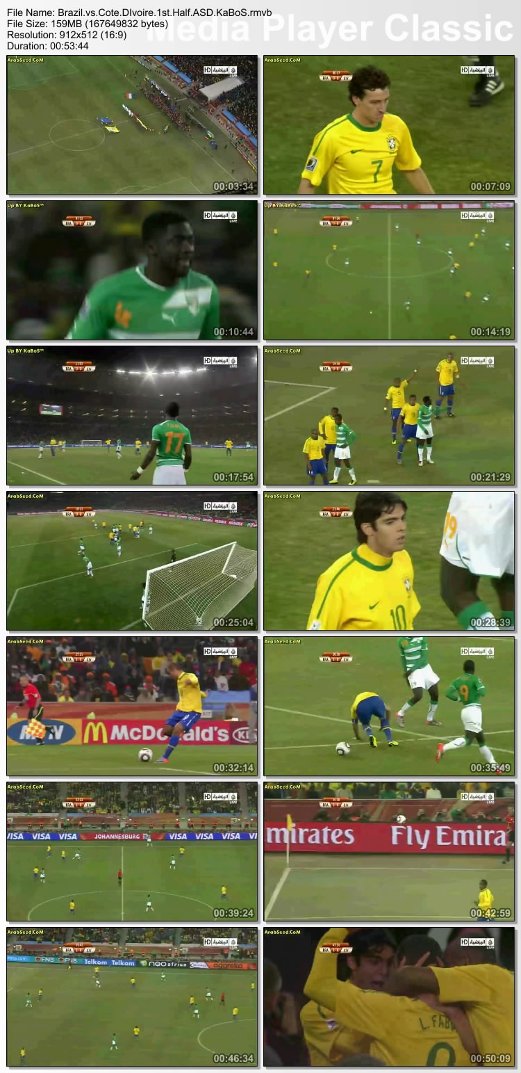 حصريا مباراة البرازيل و ساحل العاج hdtv جوده عاليه على اكثر من سيرفر  Thumb140