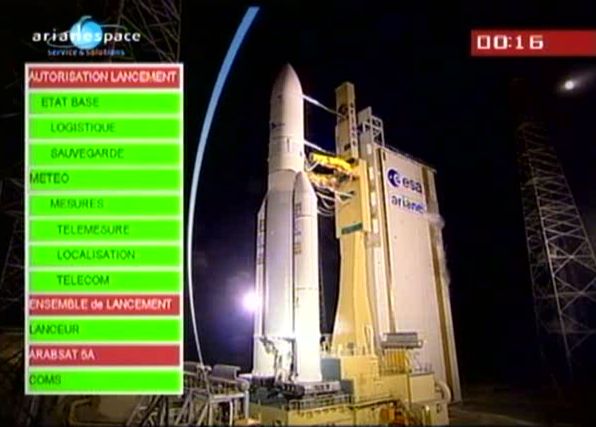 Ariane 5 ECA V195 : Arabsat 5A + COMS 1 (26/06/2010) - Page 8 Capt_176