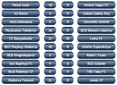 En Directo Jornada 3 Campeonato de liga Tabla218