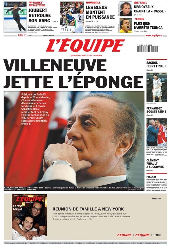 Vendredi 23 janvier 2009 Lequip20