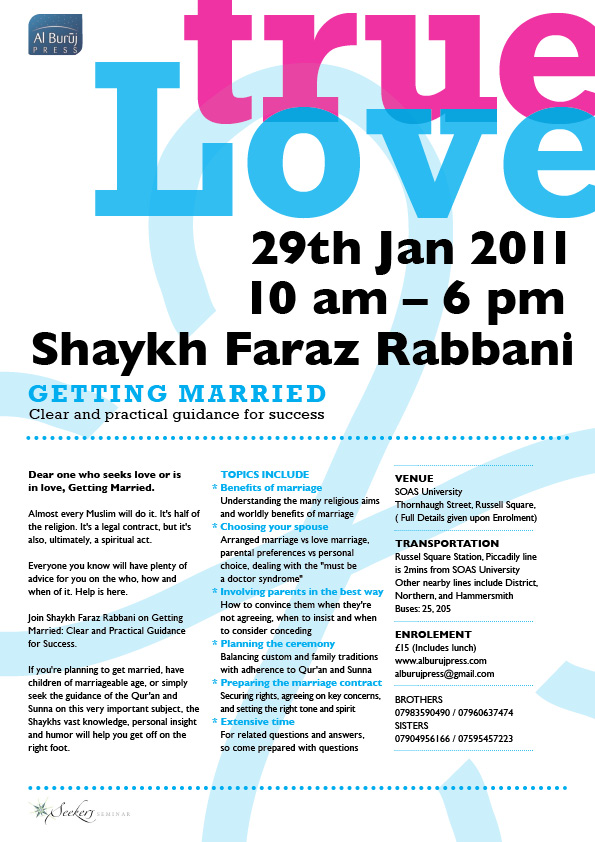 True Love (Marriage Course) with Shaykh Faraz Rabbani True_l10