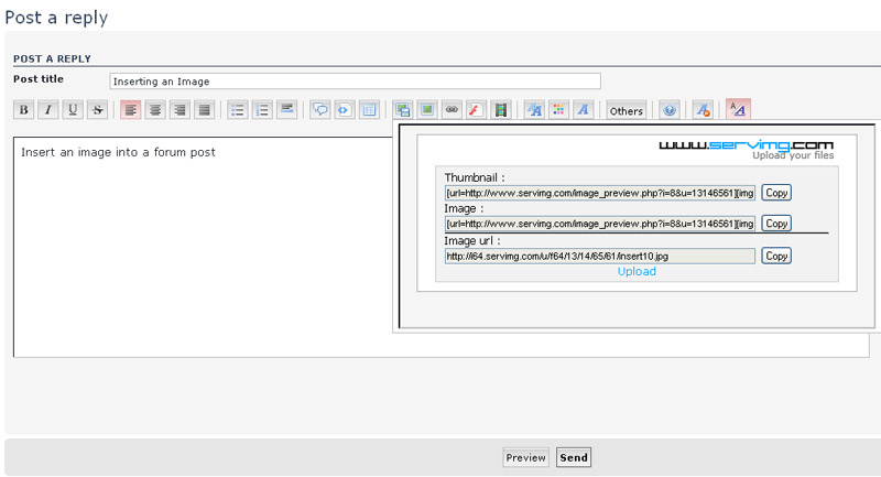 How to insert an image into a forum post - quick guide Insert12