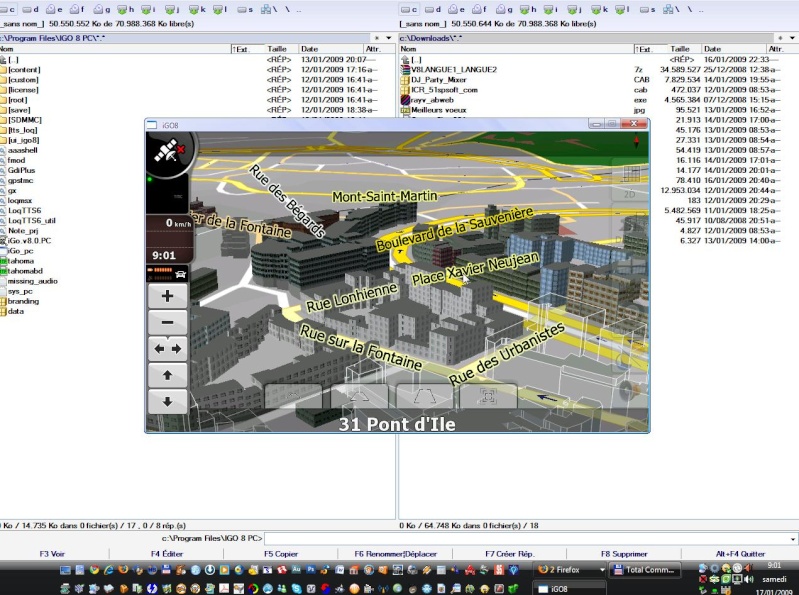 iGO 8 sur PC Screen22