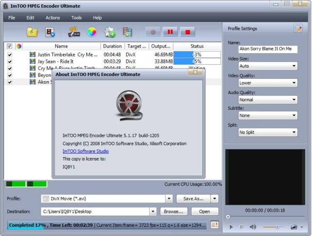 اقوى برنامج لتحويل الفيديو و الصوت لخميع الامتدادات ImTOO MPEG Encoder Ultimate 5.1.1 10z48z10