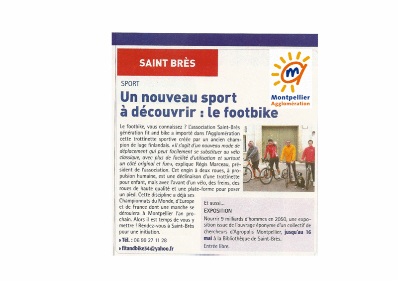 Reportage dans le magazine de l'agglomération de Montpellier Logo10