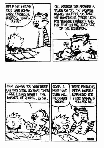 Some Calvin n Hobbes strips Calvin10