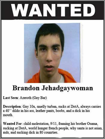 Brandon is WANTED Lol10