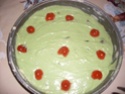 gâteau vert aux fruits confits.photo Gateau14