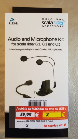 kit audio et micro SCALA RIDER QZ, Q1 et Q3 20200656