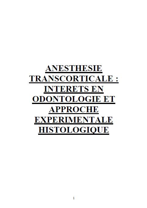 ANESTHESIE TRANSCORTICALE Sans_t26