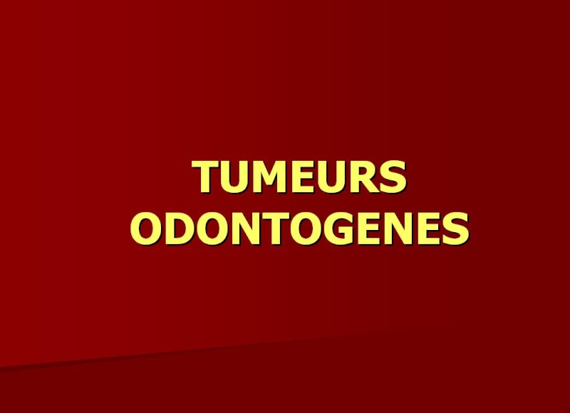Tumeurs odontogènes Sans_t62