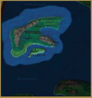 Karte der Insel Finyaril