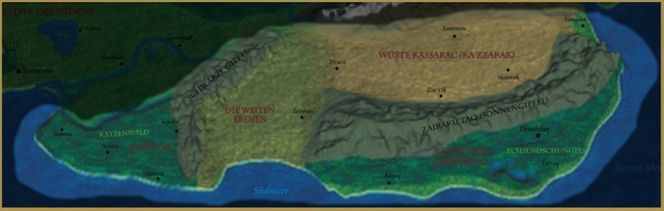 Karte des Südostens