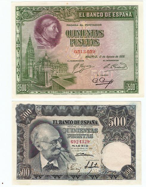500 Pesetas 1928 y otro de 1951 50052410