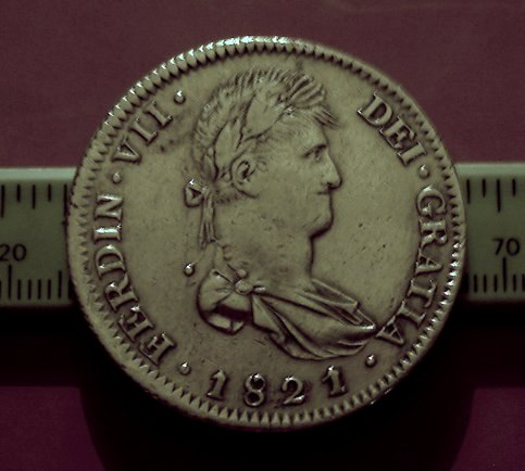 8 reales de Fernando VII, 1821 Anvers17