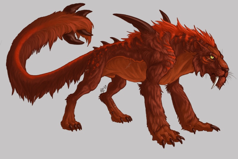 A black dragon or a crimson wolf? Dark_s11