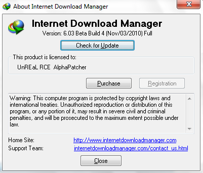 وحش التحميل الأول بلا منافس Internet Download Manager 6.03 Beta Build 4 H10