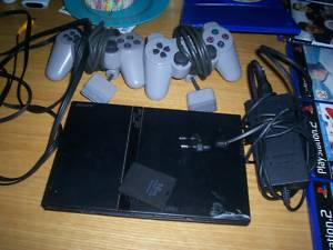 console PS2 avec accessoires Bp7tog10