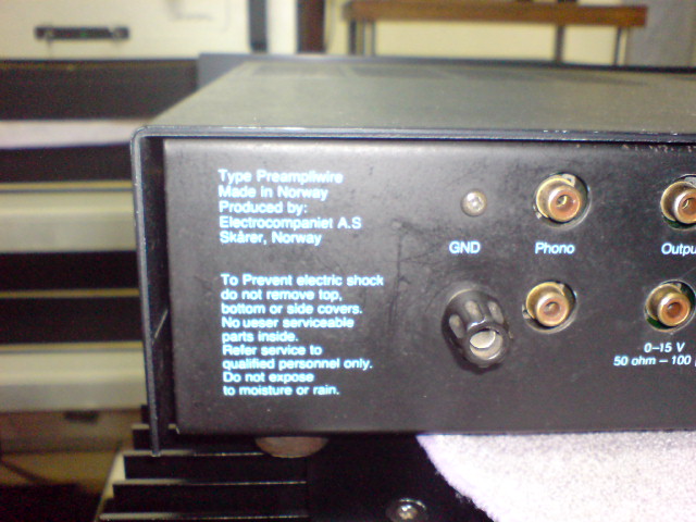 Electrocompaniet pre amp EC1 (Used) Dsc01114