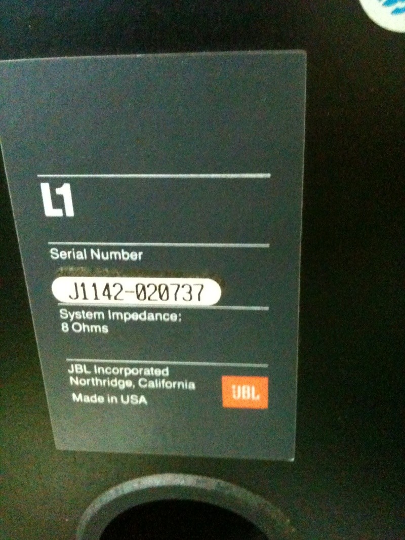 JBL L1 speaker (SOLD)