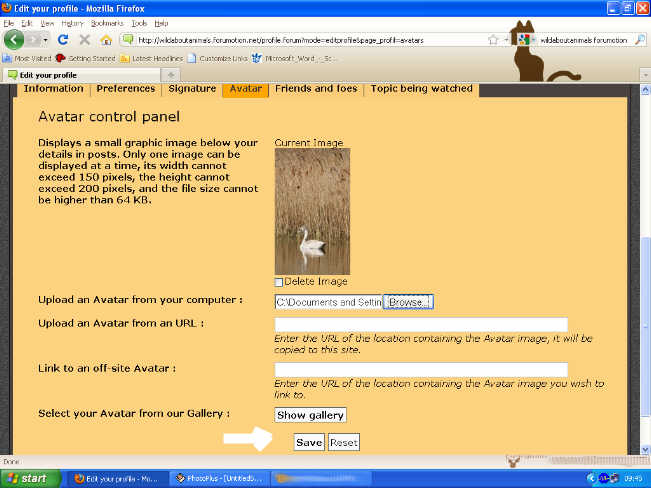 Forumpedia - How to Upload an Avatar Avatar14