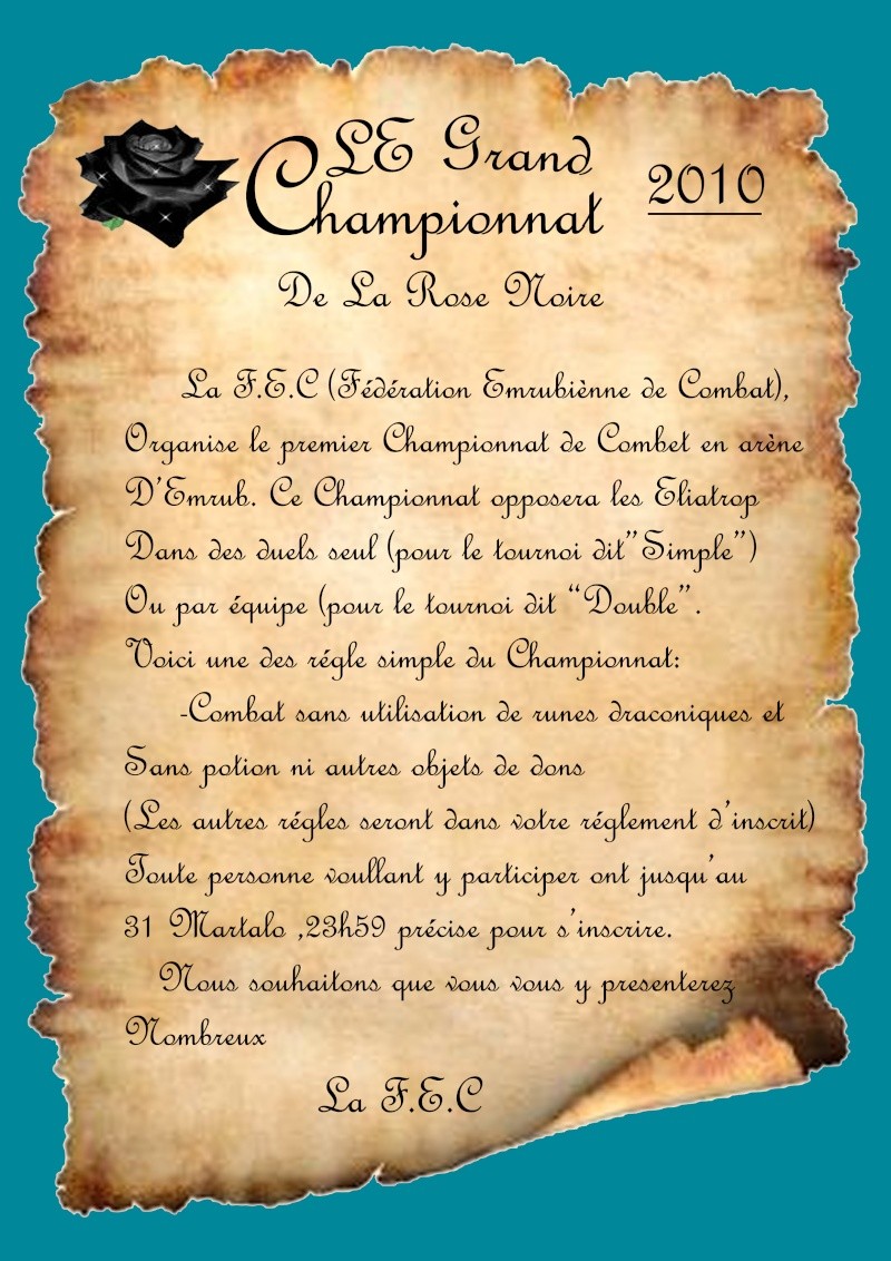 /!\ Le Grand Championnat /!\ Inscription Lgc_de12