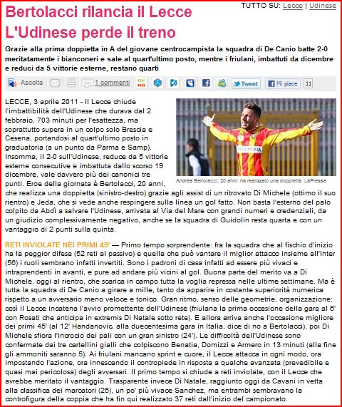 LECCE-UDINESE 2-0 (03/04/2011) - Pagina 8 Cattur38