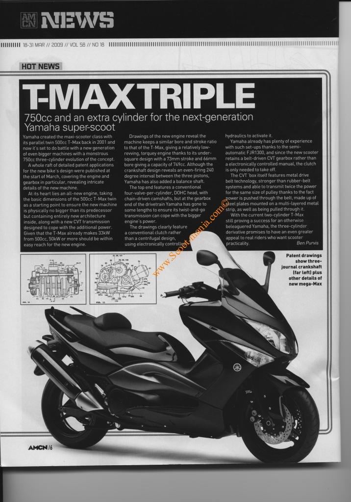 New tmax 750 triple Mk420t10