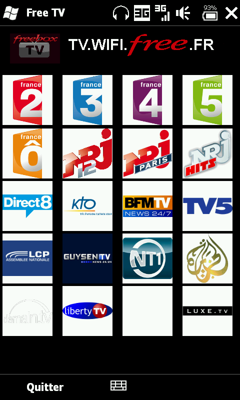 [TV] TV.WIFI.FREE.FR : Accès au chaine TV Freebox sur PDA - Page 3 Screen10