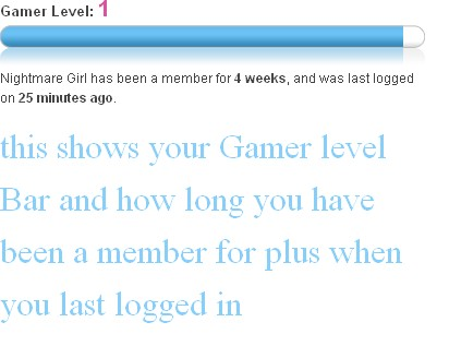 New Gamer level bar. Downlo10