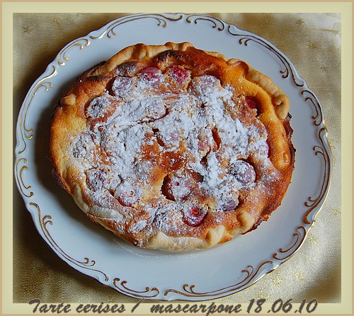 Tarte aux cerises et mascarpone Tarte_10