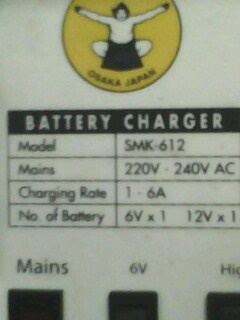 Alat Pengecas Battery 6V - 12V   Cas210