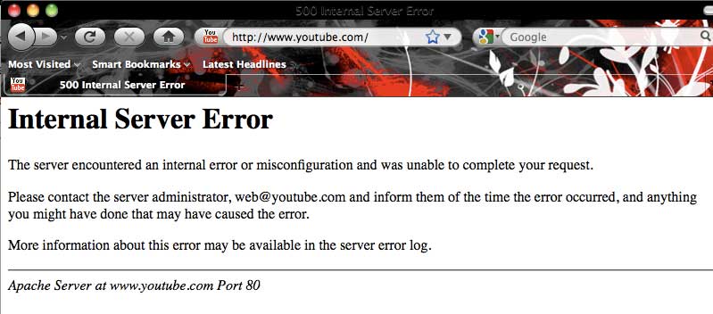 Youtube.com Down alias Tidak Bisa Diakses Tanggal 25 Maret 2010 Youtub13