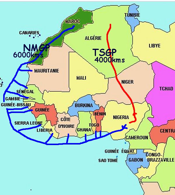 Visée et dessein gaz Nigerien Maroc Europe Gazodu10