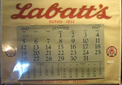 CALENDRIER LABATT`S 1947  Img_0111