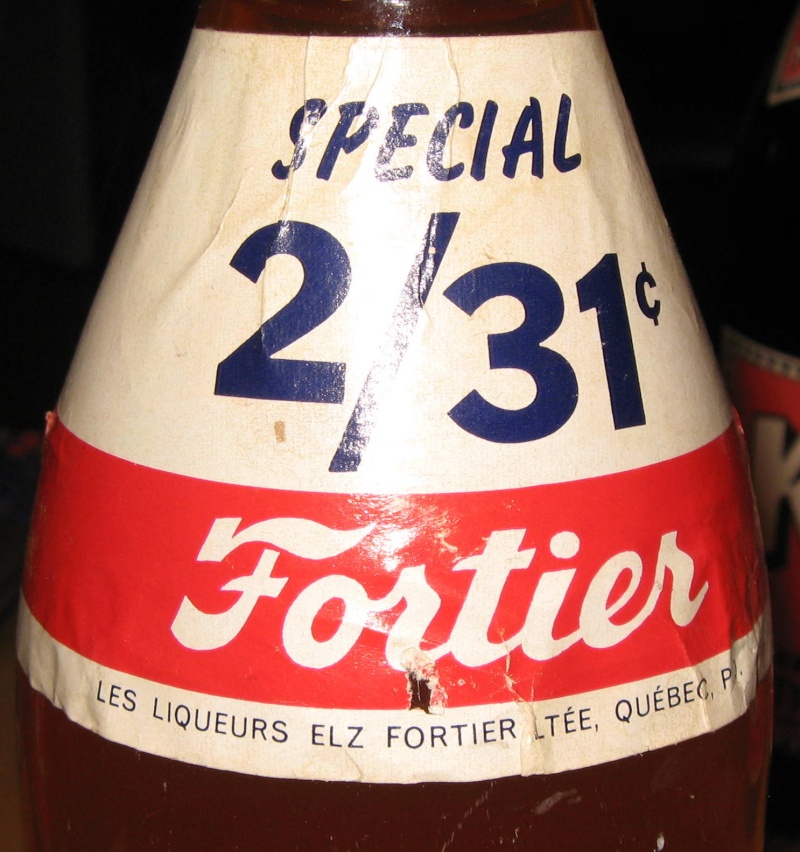 une bouteille fortier avec etiquette 2 pour 31¢ Photo_87