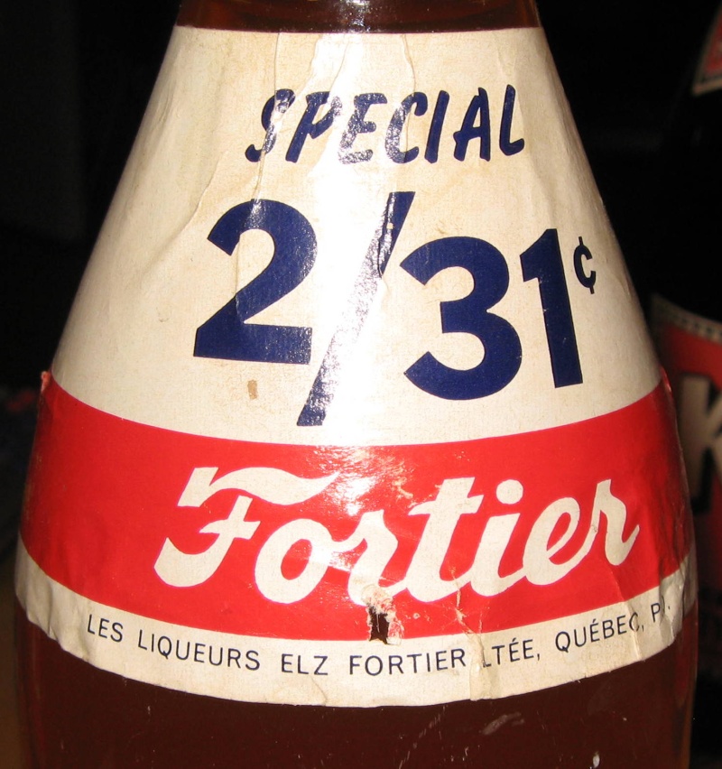 une bouteille fortier  avec etiquette 2 pour 31¢  Photo_87