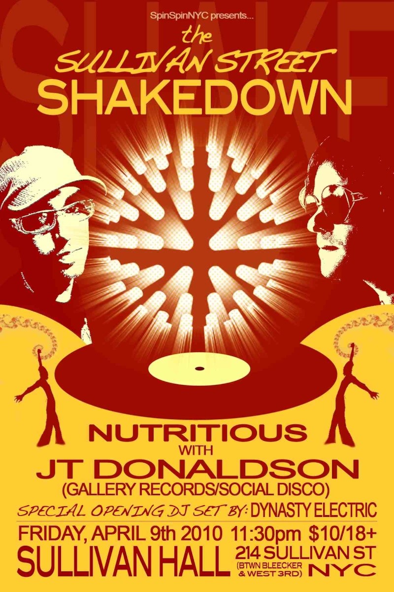 The Sullivan Street SHAKEDOWN (NYC): Nutritious w/ JT DONALDSON & Dynasty Electric Sulliv10