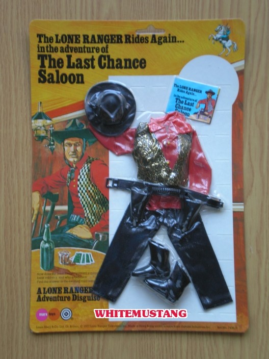 COLLEZIONE DI WHITEMUSTANG 4 - LONE RANGER CARDED ADVENTURE SETS BY MARX 8son0610