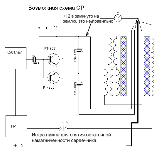 Генератор капанадзе схема и описание Самозапитка трансформатора схема: Схема генератора с самозапиткой: собираем тран