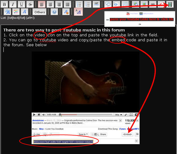 How to Post Youtube Video in forum Yt210