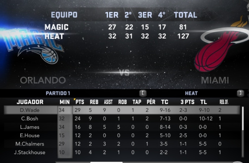 Orlando vs. Miami (PARTIDO 2) Nba2k118