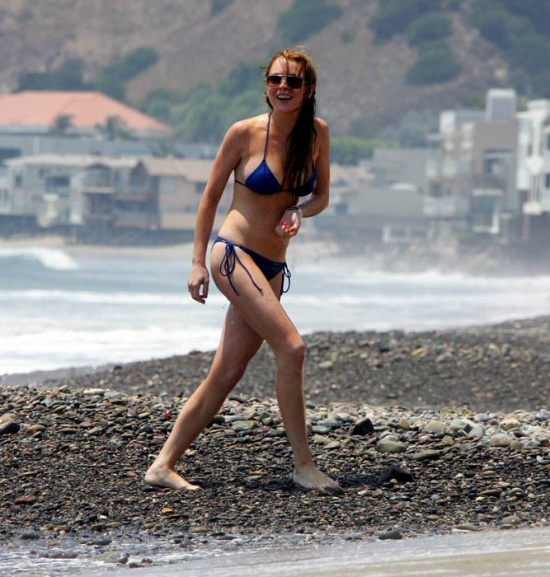 Lindsay Lohan en la playa Lindsa18