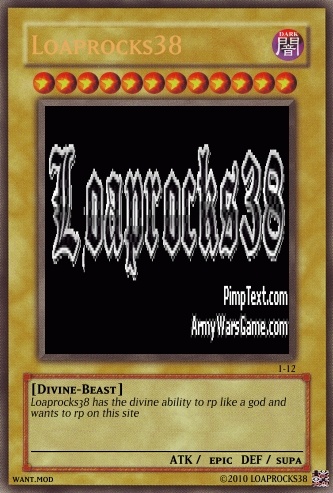 epic yugioh card! Loapro10