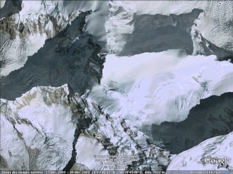 Les points culminants du monde vus avec Google Earth Bhouta10
