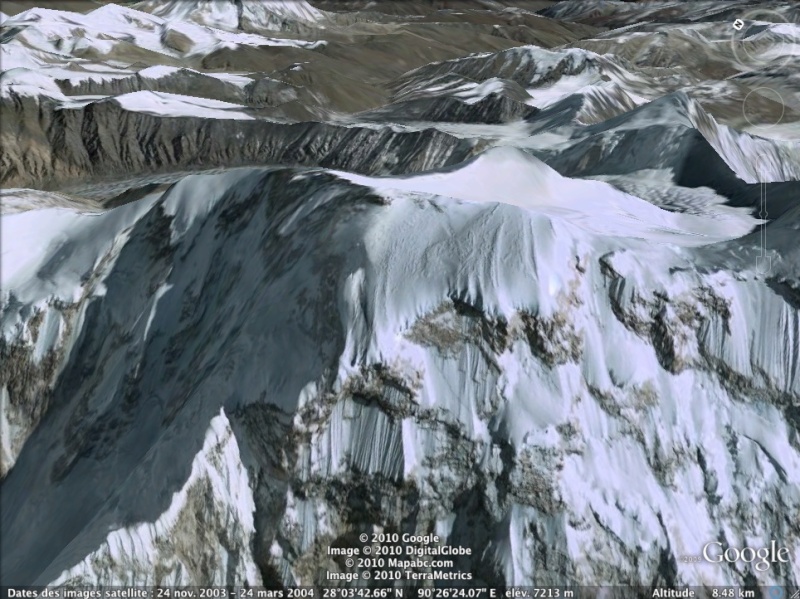 Les points culminants du monde vus avec Google Earth Bhouta11