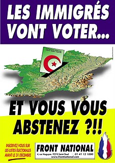 tracts, affiches front national Immigr10