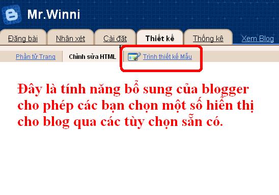 Hướng dẫn thay đổi giao diện cho blogger B610