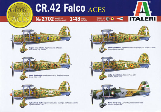 Fiat CR42 Falco Aces [Italeri] 1/48 270210