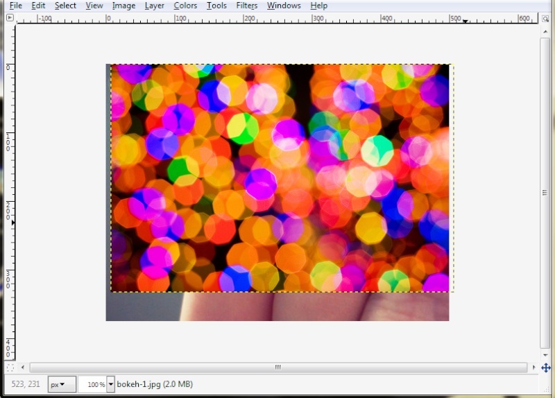 How to do a bokeh affect on Gimp(any version)  Pic310